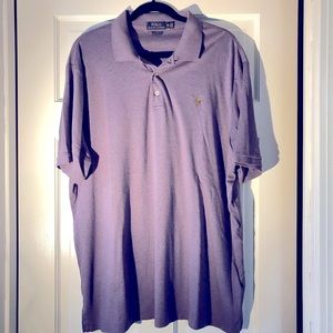 Men’s XXL Heathered Purple Polo Shirt